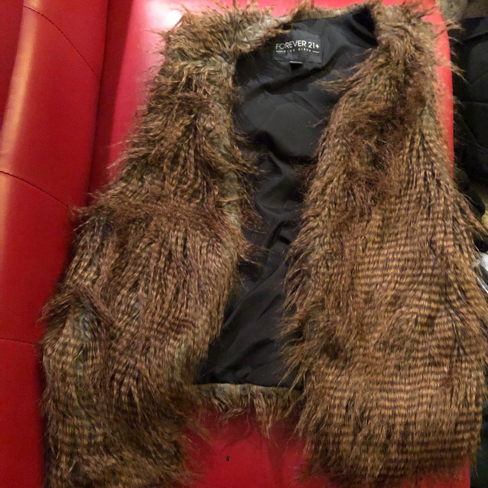 a fur vest